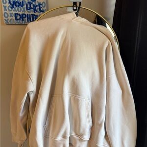Abercrombie & Fitch Oversized Cream Hoodie